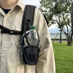 Dyneema Water Bottle Holder Bag Phone Pocket and Quick-Adjust Strap Waterproof 420D Nylon for Cycling Hiking Camping Essentials