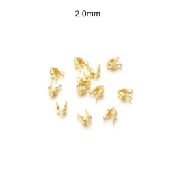 100pcs/lot Stainless Steel Connector Clasp Gold Ball Chain Calotte End Crimps Beads Connector For DIY Jewelry Making Supplies