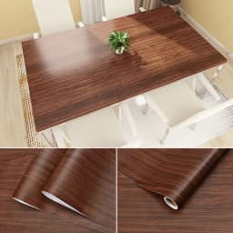 PVC Waterproof Decorative Film Wood White Wallpaper Self-adhesive Stickers Kitchen Cabinet Bedroom Wardrobe Furniture Renovation