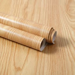 PVC Waterproof Decorative Film Wood White Wallpaper Self-adhesive Stickers Kitchen Cabinet Bedroom Wardrobe Furniture Renovation