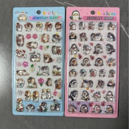 New Mofusand 3d Crystal Embossed Stickers Kawaii Cute For Diy Scrapbook Stationery Phone Case Decor Birthday Gift S