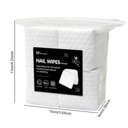 200Pcs Lint Free Nail Wipes Durable Nail Cleaner Pads Manicure Tool for Removing Nail Polish and Cleansing Gel