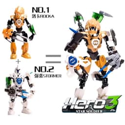 Hero Factory Star Warrior Building Blocks Evo 2in1 Combination Robot Mech Bionicle Figures Bricks Toys For Boys Children's Gifts