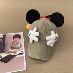 New Model Rat Baseball Cap For Men's And Women's Fashionable Cartoon Cute Ear Duck Tongue Hats Retro Tidal Current Sunshade Caps