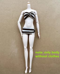 1/6 Doll Body 26CM High Quality Multi-jointed Movable Female Body White Skin/normal Skin Body Fashion Supermodel Heads DIY Parts