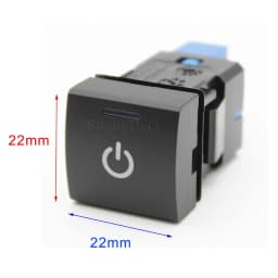 1 Pc Car LED Light Camera View Button Power On Off Radar Sensor Switch Accessories For Toyota Camry 2018 Rav4 2020 Prado 150
