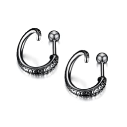 Small Black Punk Stud Earrings For Women Men Boy 2020 New Fashion Zircon Geometry Stainless Steel Jewelry Accessories Earrings