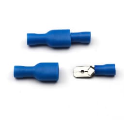 100PCS(50Pairs) Insulated Female&Male Crimp Spade Terminals Butt Splice 6.3mm Electrical Wire Connectors Wiring Cable Plug