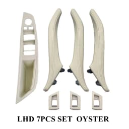 Left Hand Drive LHD Leather Interior Door Pull Handle Assembly Set for BMW 5 Series F10 F11 F18 520 523 525 528 530 535