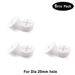 Desk Cord Grommet, Flexible Silicone Cable Hole Cover, Wire Organizer, Cable Pass Through, Round Gasket White