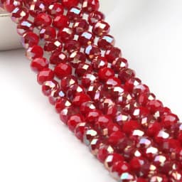 Glass Beads for Bracelets 3/4/6/8mm Faceted Multicolor Austria Crystal Round Loose Beads for Jewelry Making Diy Bracelet Strand