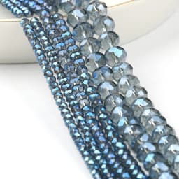 Glass Beads for Bracelets 3/4/6/8mm Faceted Multicolor Austria Crystal Round Loose Beads for Jewelry Making Diy Bracelet Strand