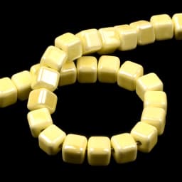 Fashion Colors 6mm/8mm/10mm Square Beads Ceramic Beads DIY 2.0mm Hole Beads Handmade Porcelain Beads For Jewelry Making