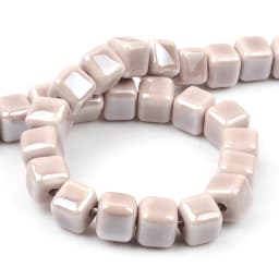 Fashion Colors 6mm/8mm/10mm Square Beads Ceramic Beads DIY 2.0mm Hole Beads Handmade Porcelain Beads For Jewelry Making