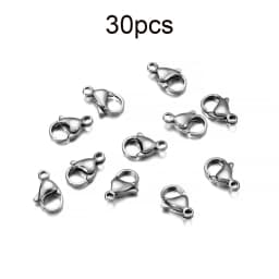 10-30Pcs Stainless Steel Gold Plated Lobster Clasp Claw Clasps For Bracelet Necklace Chain Diy Jewelry Making Findings Supplies