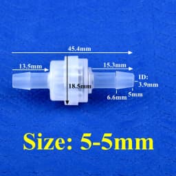 1~100pcs 5~8mm PP Exquisite Check Valve Drip Watering Irrigation Hose Non-Return Valve Aquarium Tank Water Pipe One-way Valve