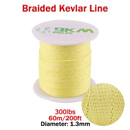Kevlar Line 0.8mm~3.5mm Wear-Resistant Fishing Line Outdoor Camping Hiking Kite String Braided Fishing Assist Line Refractory