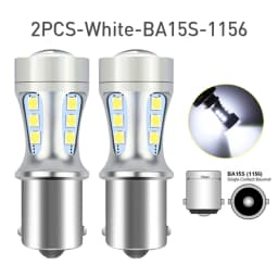 2x P21W BA15S LED Canbus 1156 BAY15D 1157 P21/5W LED Bulbs T15 R5W Car Lights 6500K White Brake Lights Reverse Lamp DRL T20 7443