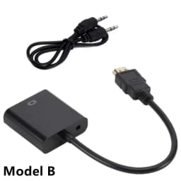 HD 1080P HDMI To VGA Converter HDMI Cable With Audio Power Supply HDMI Male To VGA Female Adapter For PS4 TV Box Xbox TV Laptop