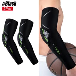 2Pcs/Pair Sport Crashproof Knee Support Pad Elbow Brace Arm Leg Compression Sleeve Outdoor Basketball Football Bicycle Protector