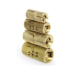 4PCS 8mm-16mm Copper Barrel Hinges Cylindrical Hidden Cabinet Concealed Invisible Brass Door Hinges For Furniture Hardware