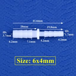 5~200pcs 4~12mm To 2.4~9mm White PE Pagoda Reducing Direct Connectors Aquarium Tank Air Pump Adapter Micro Irrigation Hose Joint