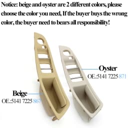 LHD RHD Driver Side Armrest Door Handle Panel Cover for BMW 5 Series F10 F11 F18 520 523 525 528 530 Black Beige Gray Red Brown