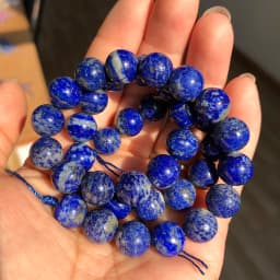 AA Natural Lapis Lazuli Stone Beads for Jewelry Making 4 6 8 10mm Round Loose Beads DIY Bracelet Charms Accessories 15''Inches