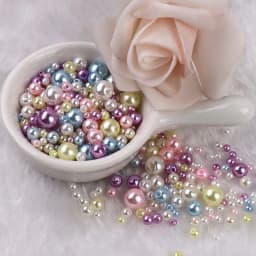 150pcs Mix 3-8mm Colorful Pearls Beads Imitation Plastic Beads for Needdlework Jewelry Making DIY Beacelet Necklace Findings