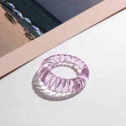 New Trendy Geometric Circle Stacked Finger Rings for Women Minimalist Transparent Multicolor Resin Acrylic Ring Korean Jewelry