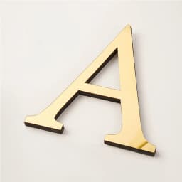 English Alphabet Acrylic Gold Wall Stickers Home Decor For Living Room Bedroom Cabinet 3D Mirror Poster Peel & Stick Wallpaper