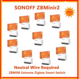 SONOFF ZBMinir2 Zigbee Mini Smart Switch Neutral Wire Required EWelink Interruptor Inteligentes Zigbee Switch Smart Home Module