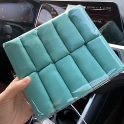 Lucullan Car Detailing Suede Sponge Applicator Use With Ceramic Coating For Cars Paint, Metal, Plastic Trim, Rubber & Glass