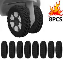 8pcs Reduce Noise Trolley Box Casters Cover Silicone Suitcase Wheels Protection Cover Reduce Noise Travel Luggage Caster Shoes