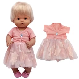 35cm Baby Doll Clothes Set Hat for 38cm Nenuco Ropa Y Su Hermanita Toy Doll Accessories