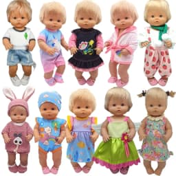 35cm Baby Doll Clothes Set Hat for 38cm Nenuco Ropa Y Su Hermanita Toy Doll Accessories