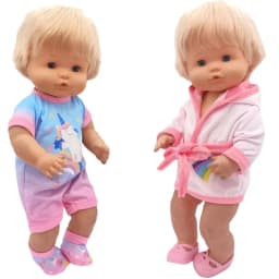 35cm Baby Doll Clothes Set Hat for 38cm Nenuco Ropa Y Su Hermanita Toy Doll Accessories