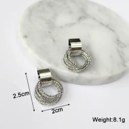New Personality Metal Drop Earrings for Women Irregular Exaggerated Gold Color Geometric Hollow Butterfly Earrings Pendientes