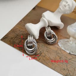 New Personality Metal Drop Earrings for Women Irregular Exaggerated Gold Color Geometric Hollow Butterfly Earrings Pendientes
