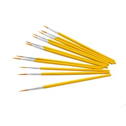 10pcs/set Long Tail Nylon Hair Hook Line Pen Painting Brush Children DIY Art Supplies Tool Art Stationery Watercolor Painting Pe