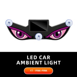 1PCS Solar Power Devil’s Eye Car Window Ambient Light With Suction Cup USB-C Rechargeable Eye Shaped Flashing Warning Lamp