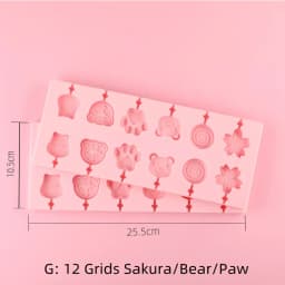 Round Shape Silicone Mold Lollipop Mould Children Kids DIY Baking Tools for Chocolate Candy Biscuit Home Kitchen Accessories