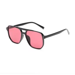 SHAUNA Retro Double Bridges Square Sunglasses Women Fashion Rivets Decoration Eyewear Shades UV400 Men Trending Sun Glasses