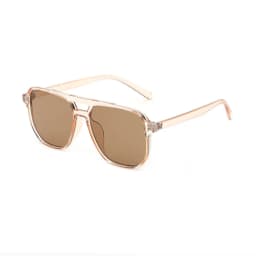 SHAUNA Retro Double Bridges Square Sunglasses Women Fashion Rivets Decoration Eyewear Shades UV400 Men Trending Sun Glasses