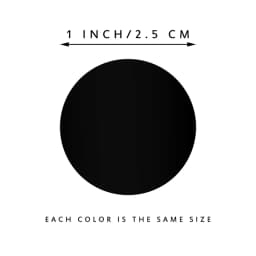 50-500Pcs Black Paper Stickers Round Blank Handmade Sticker Adhesive DIY Sealing Labels For Gift Package Envelope Chalkboard