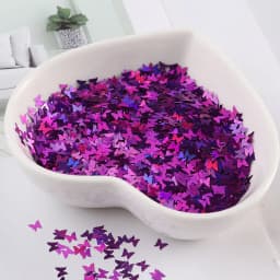 Ultrathin 3mm Butterfly Sequins Laser Glitter Nail Sequin Paillettes Eo-Friendly PET Sequin for Nails Art Wedding Decoration 10g