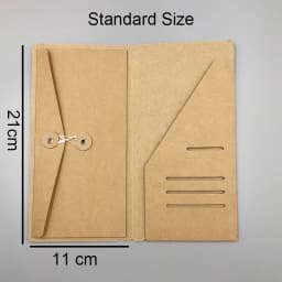 Fromthenon Kraft Paper Envelope Tickets Cards storage bag For Midori Travelers Notebook Diary Refills Retro Planner Accessories
