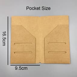 Fromthenon Kraft Paper Envelope Tickets Cards storage bag For Midori Travelers Notebook Diary Refills Retro Planner Accessories