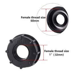 1/2" 3/4" 1" Female Thread IBC Tank Adapter S60 Water Tap Connector Valve Replacement Fitting Garden Irrigation Connection Tool