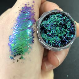 1 Jar AURORA Chrome Nail Art Flakes Multi Chrome Chameleon Peacock Galaxy Chrome Flakes Nail Art Mirror Powder Pigment